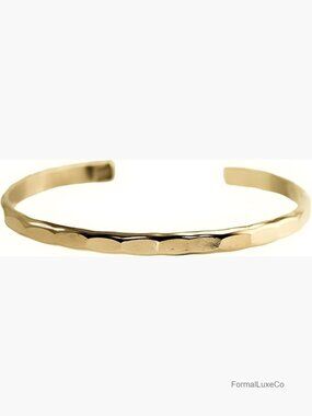 Hammered Cuff Bracelet - Stacking Bangle - Handcrafted Jewelry